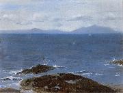 William Stott of Oldham Arran china oil painting artist